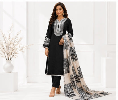 Noor&Needle – Luxe Sequin Embroidered Georgette Set